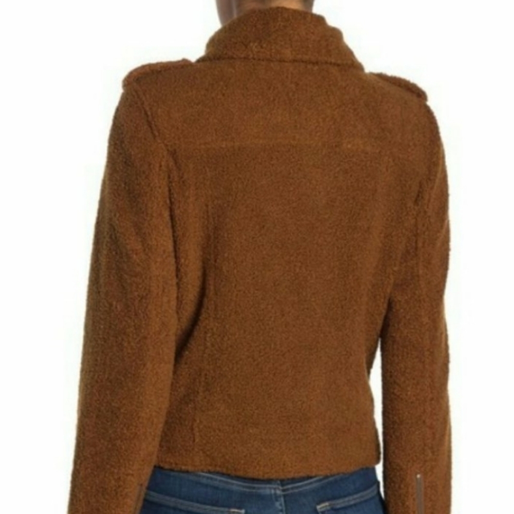 𝅺MAX EDITION Soft Teddy Moto Jacket! - Picture 4 of 4